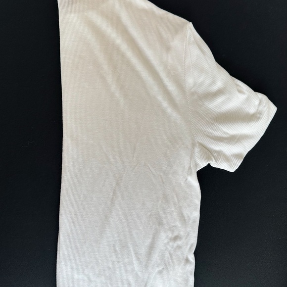 Babaton White Ribbed Tee - Picture 2 of 5